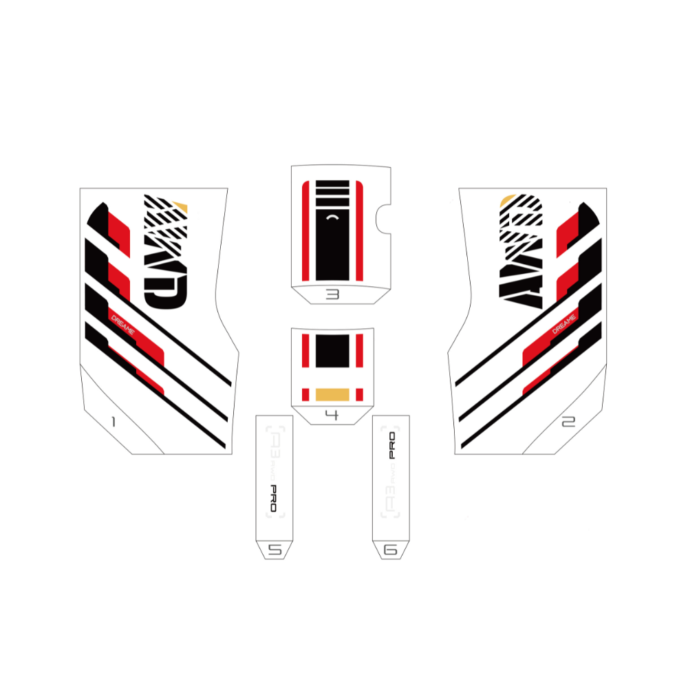 Dreame Sticker-Set für die A3 AWD Pro-Serie (1 Set) – Dreame Germany