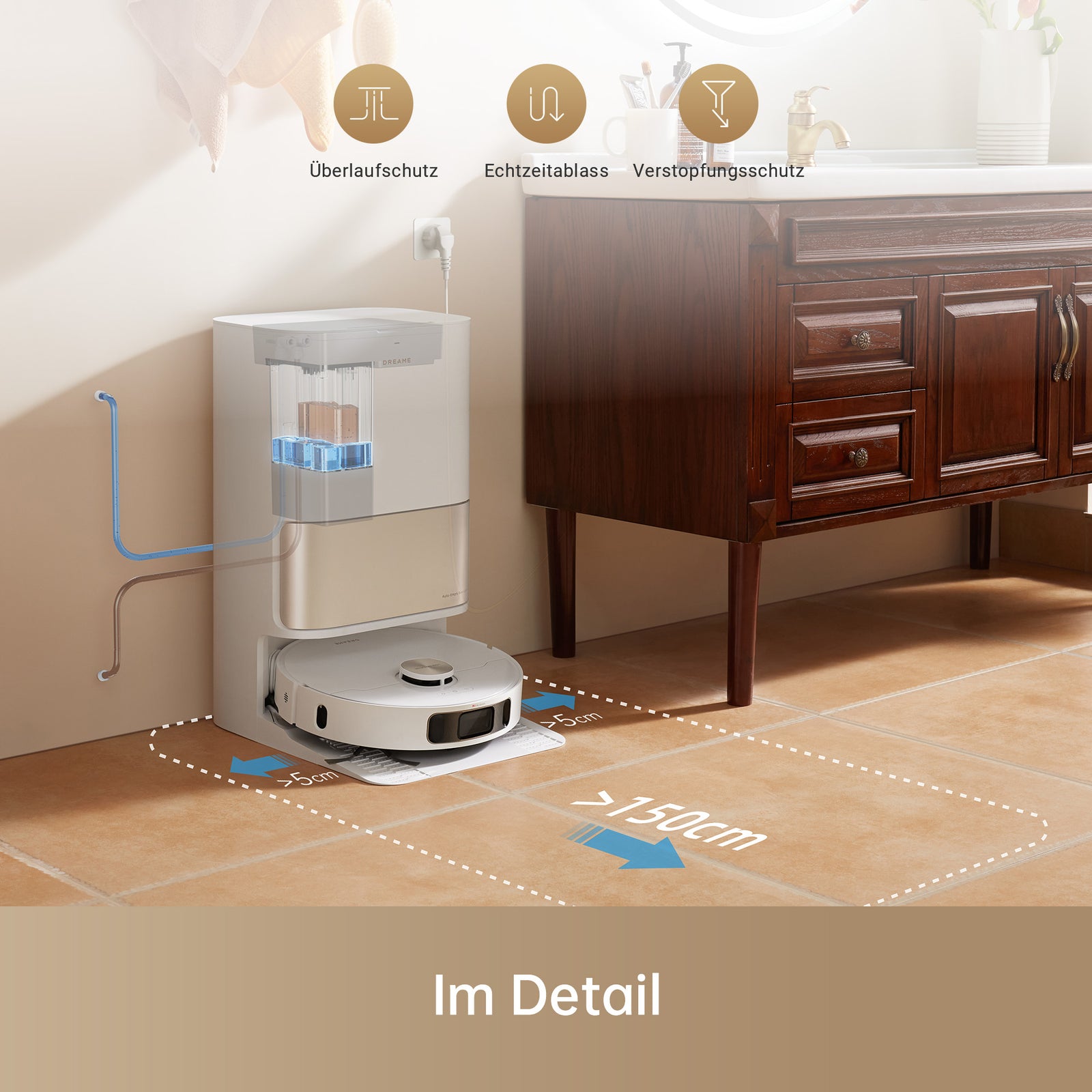 Wasseranschluss-Kit für automatisches Nachfüllen und Entleeren für L10sProUltra/X30Ultra/X40UltraComplete/L40Ultra/L10sUltraGen2/X50UltraComplete/L50ProUltra/L40sProUltra/L40UltraAE