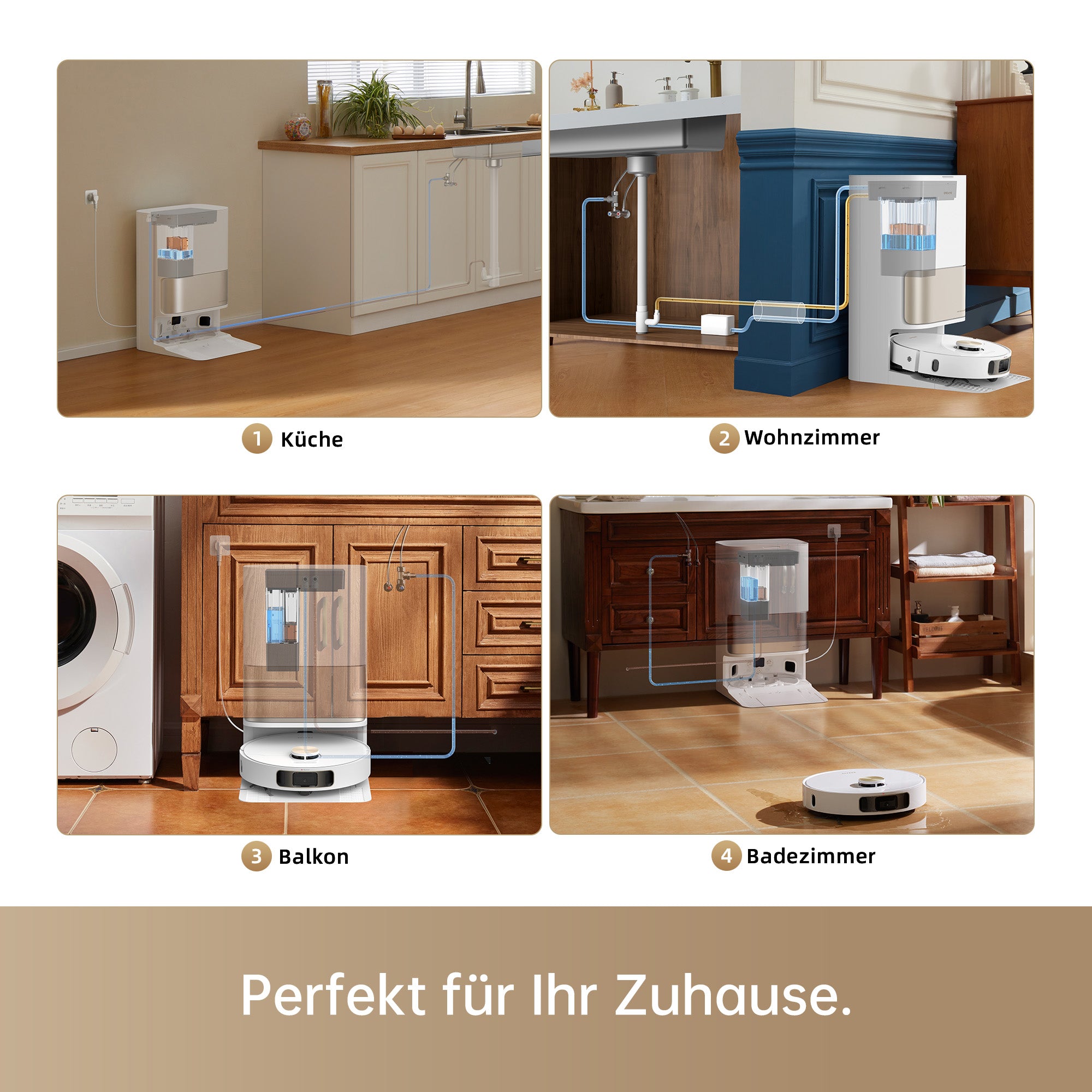 Wasseranschluss-Kit für automatisches Nachfüllen und Entleeren für L10s Pro Ultra/X40 Ultra Complete/X30 Ultra/L40Ultra