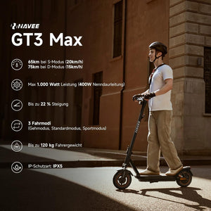 NAVEE GT3 Max E-Scooter ABE Zertifiziert 400W Motor | 75 km Reichweite | Vierfach-Federung-3