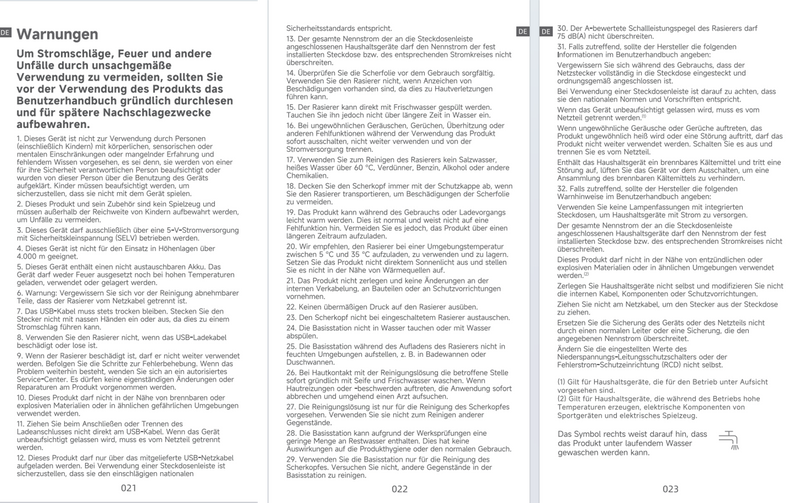 Warn- und Sicherheitshinweise