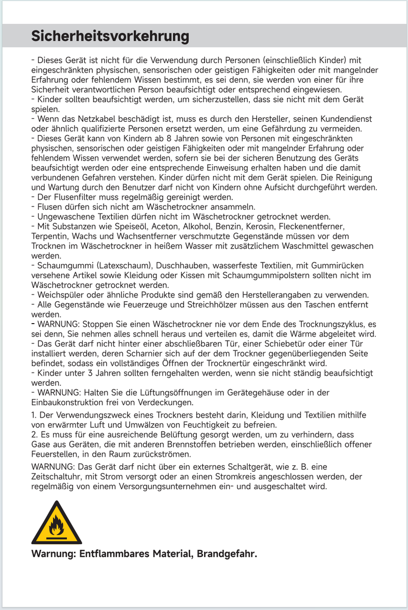 Warn- und Sicherheitshinweise