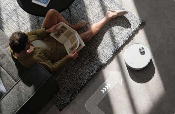 Dreame Aqua10 Ultra Roller Complete reinigt Teppich sicher mit App gesteuertem Teppichschutz