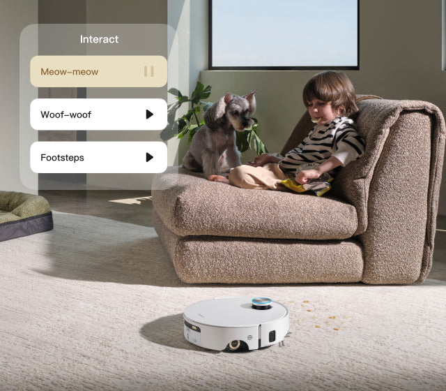 Dreame Aqua10 Ultra Roller Complete Haustier Sprachinteraktion über mobile App für Echtzeit Kommunikation