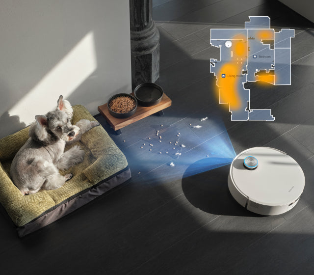 Dreame Aqua10 Ultra Roller Complete Haustier Aktivitätszone Karte für saubere und hygienische Bereiche