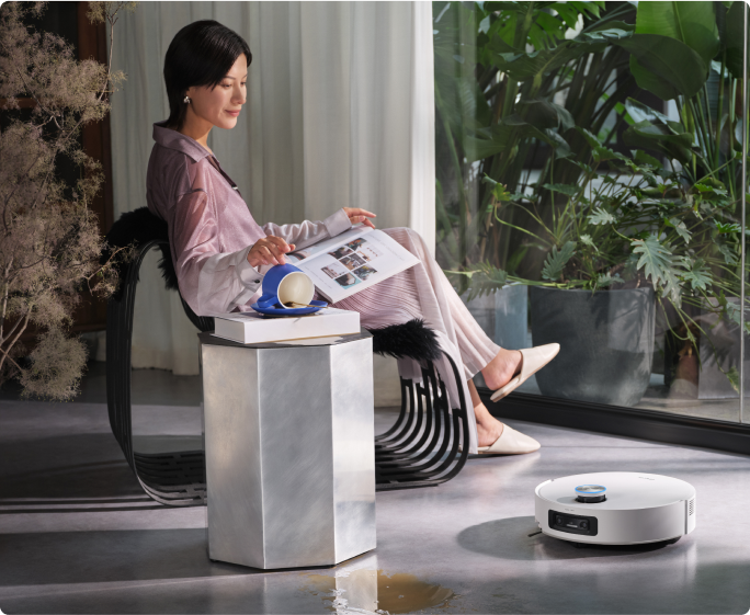 Dreame Aqua10 Ultra Roller Complete Sprachsteuerung funktioniert mit Assistenten für freihändige Reinigung