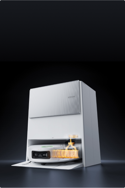 Dreame Aqua10 Ultra Roller Complete Dock trocknet die Walze bei 70C mit Heißluft und hält den Mopp frisch und flauschig