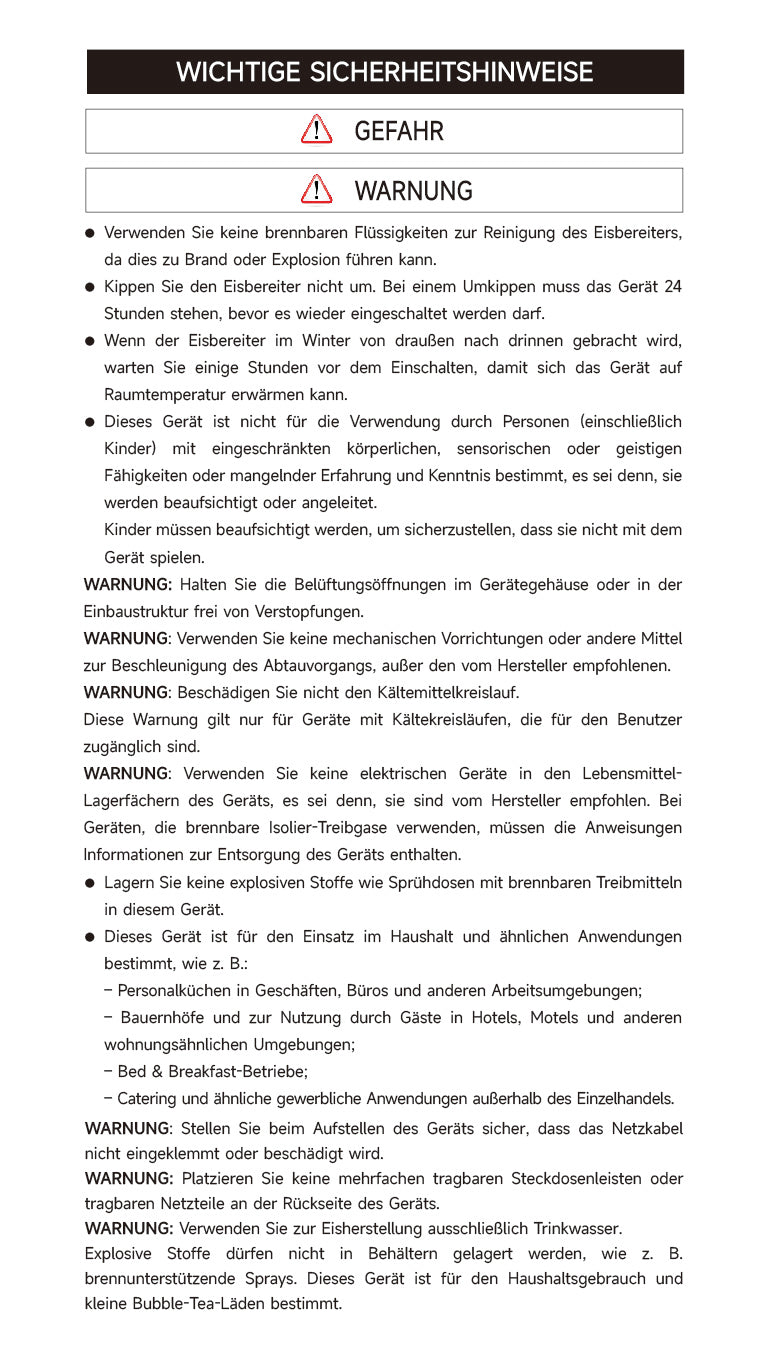 Warn- und Sicherheitshinweise