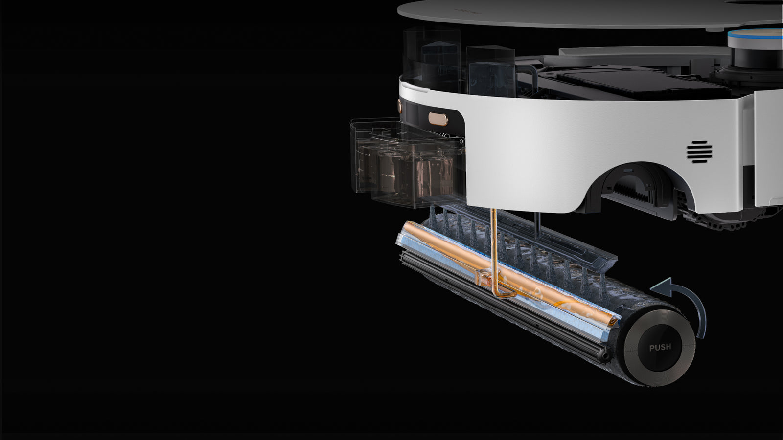 Dreame Aqua10 Ultra Roller Complete kontinuierliche Wasserauffrischung mit Hochdruckpumpe