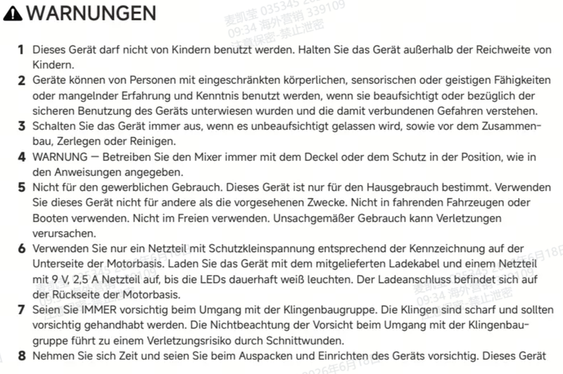 Warn- und Sicherheitshinweise