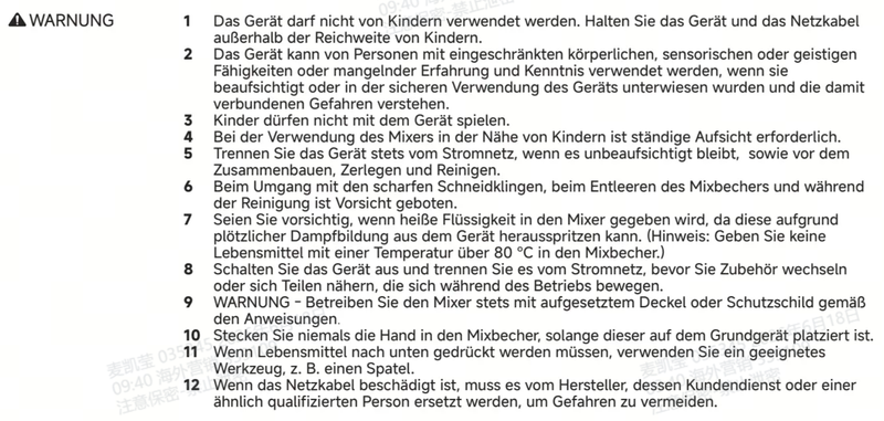 Warn- und Sicherheitshinweise