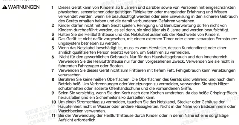 Warn- und Sicherheitshinweise