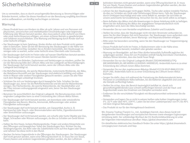 Warn- und Sicherheitshinweise