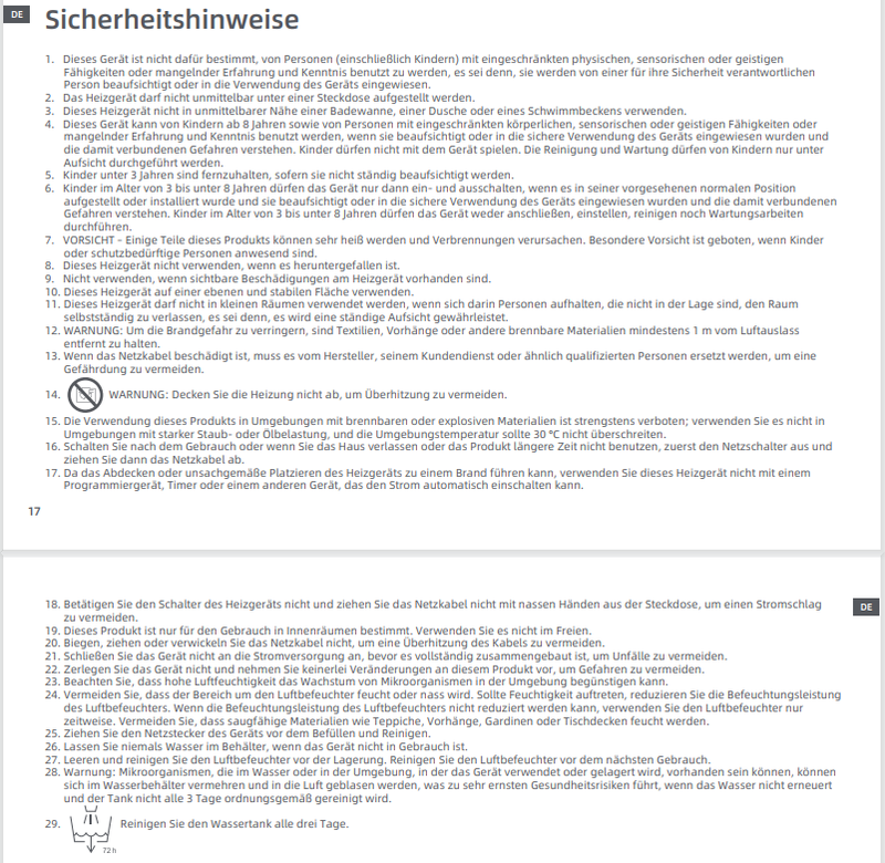 Warn- und Sicherheitshinweise