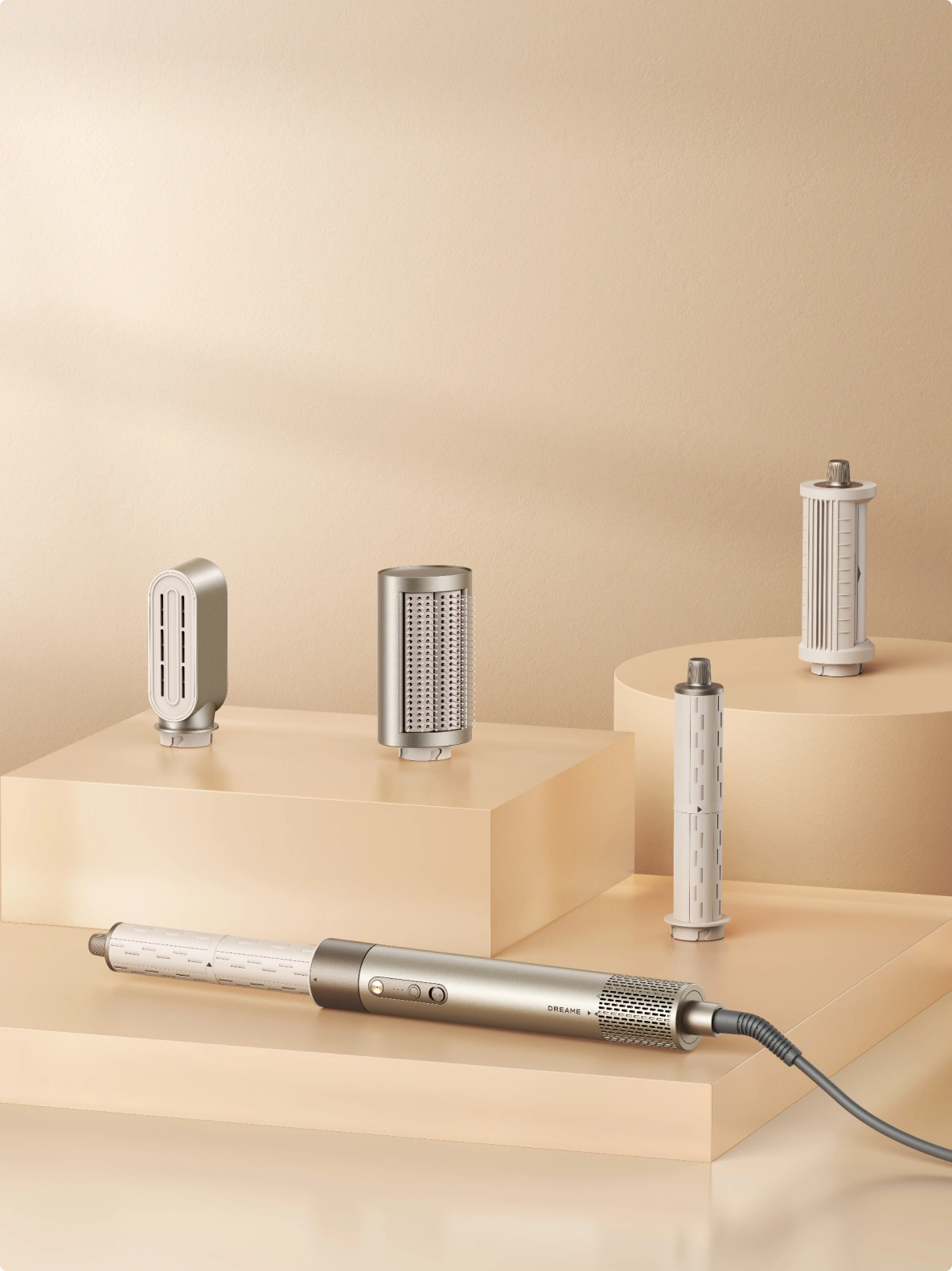 Dreame AirStyle Shine 5in1 Haartrocknungs und Stylingsystem mit vielseitigen Styling Aufsätzen für unzählige Frisuren