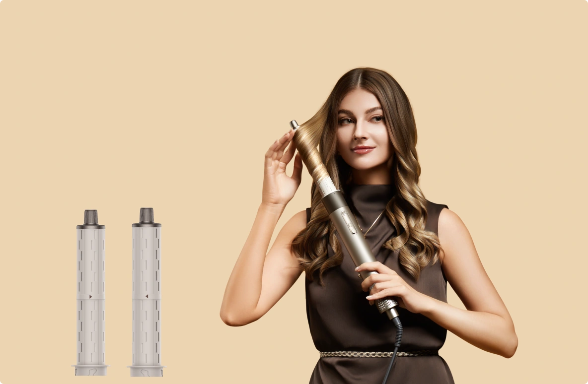 Dreame AirStyle Shine mit Doppel Aufsätzen für mühelose symmetrische Locken