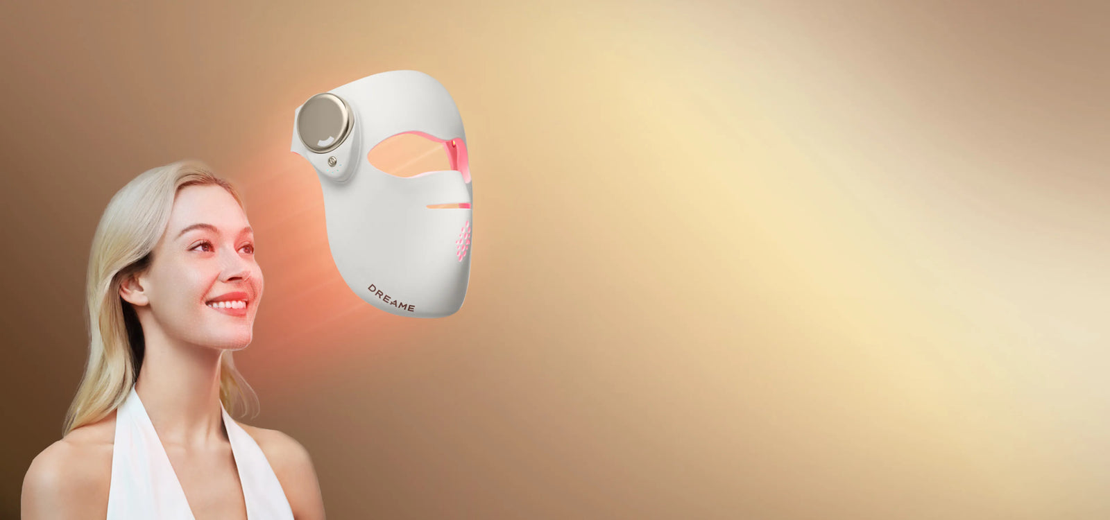 Dreame Chrona Photonen-Anti-Aging-Hautpflegemaske – professionelle Lichttherapie bequem von zu Hause aus.