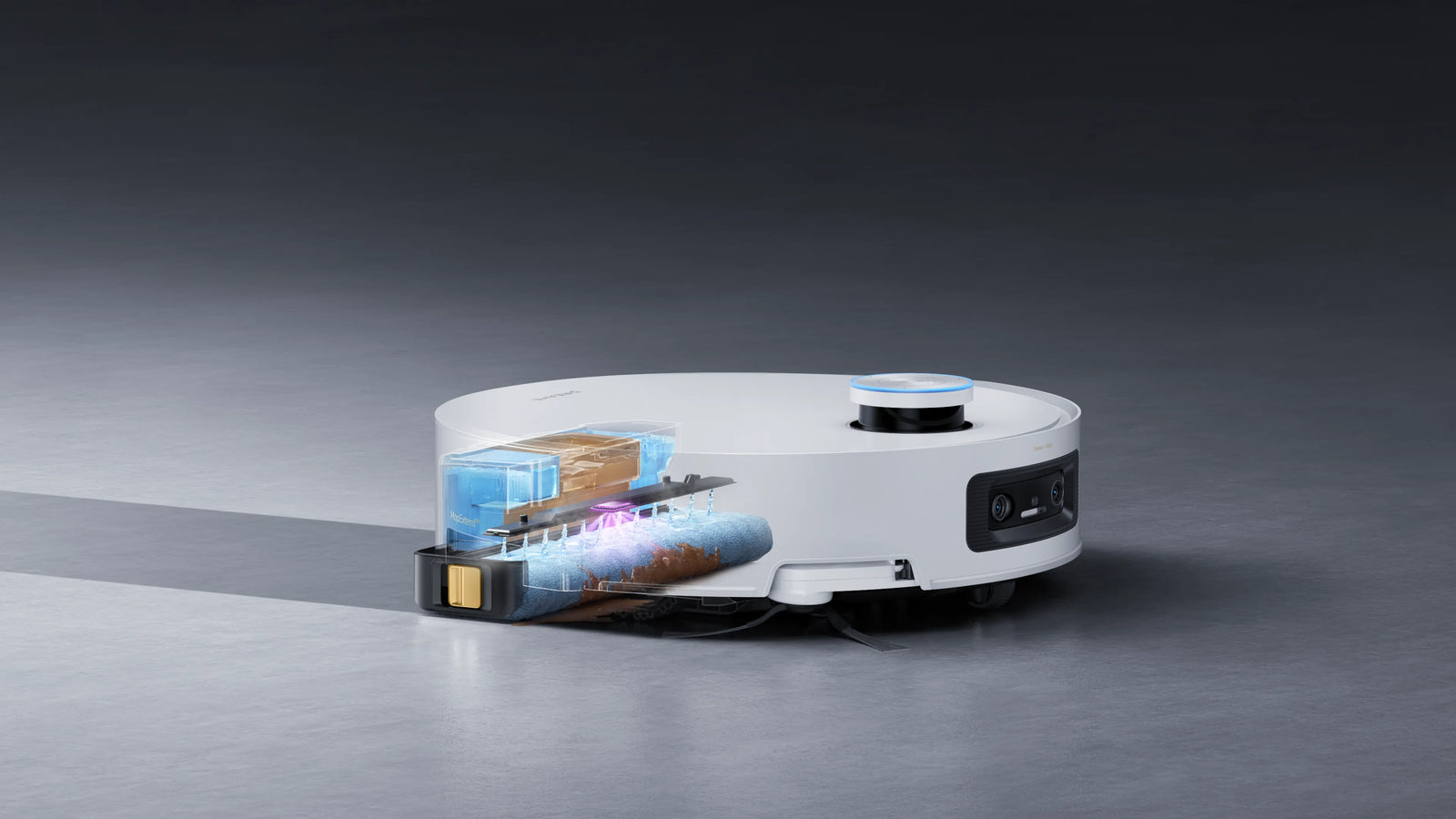 Dreame Aqua10 Ultra Track Complete - TrackSync Frischwasser-Wischsystem mit kontinuierlichem Heißwasserstrahl für stets saubere Böden