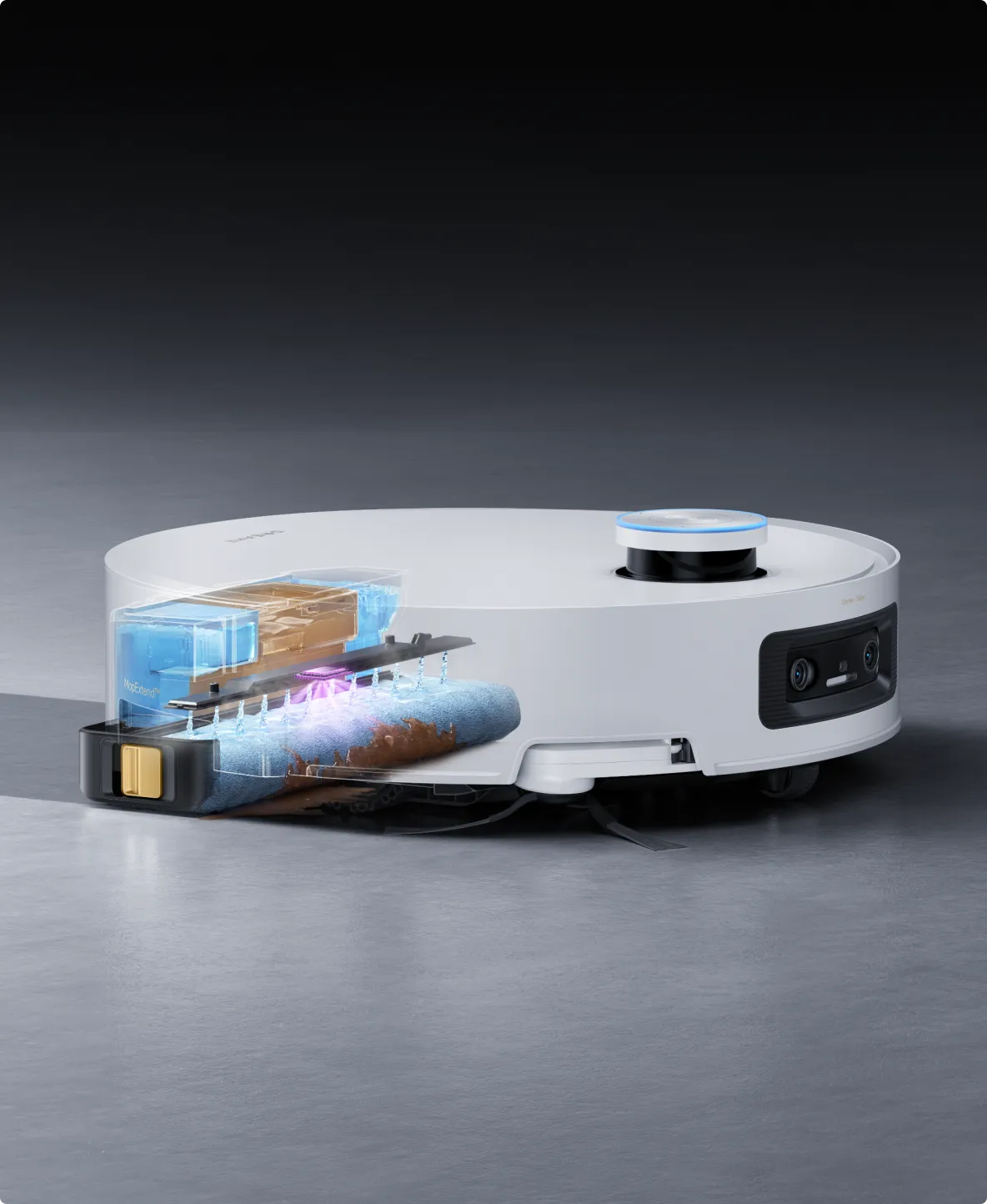 TrackSync Heißwasser-Wischfunktion für gründliche Bodenreinigung