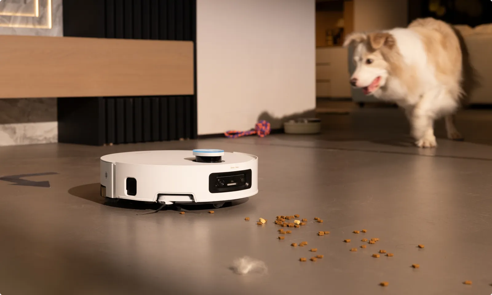 Dreame Aqua10 Ultra Track Complete reinigt Haustier Hotspots automatisch nach für ordentlichere Räume