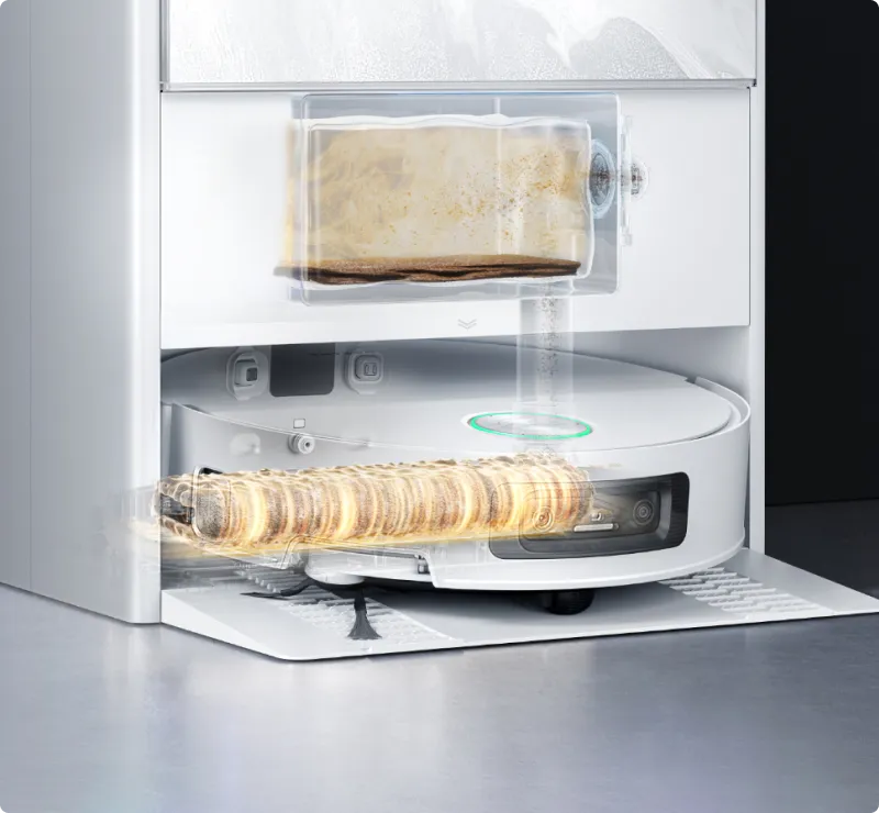 Dreame Aqua10 Ultra Track Complete schnelles Trocknen von Mopp und Staubbeutel mit 99% Trockenheit