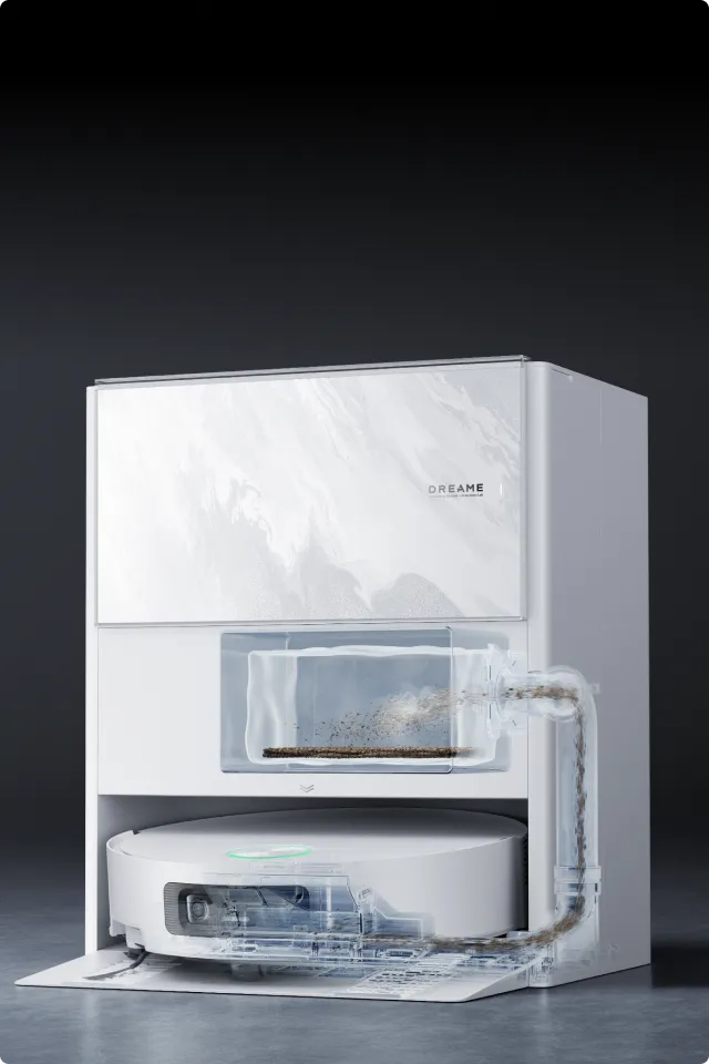 Dreame Aqua10 Ultra Track Complete 3.2L Staubbeutel ermöglicht bis zu 100 Tage automatische Entleerung ohne Aufwand