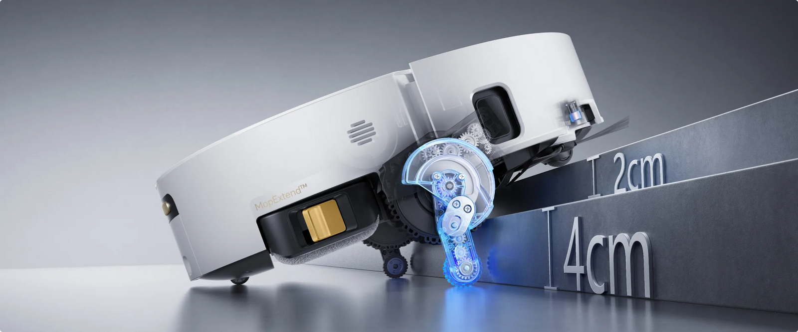 Dreame Aqua10 Ultra Track Complete verbessertes ProLeap bewältigt 6 cm doppelte Stufen