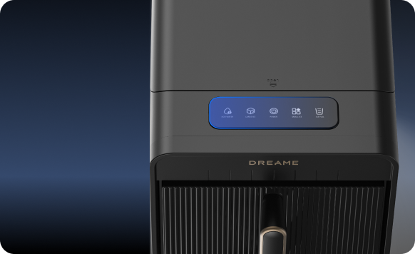 Dreame Aura Hohlkegel-Eisbereiter, digitales Touch-Bedienfeld für intuitive und einfache Bedienung.