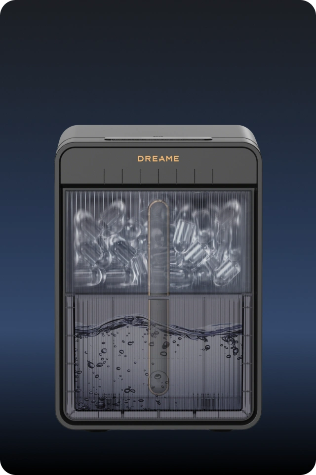 Dreame Aura Hohlkegel-Eisbereiter 6-Minuten-Schnell-Eis, deckt sofortigen Kaltgetränkebedarf.