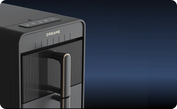 Dreame Aura Hohlkegel-Eisbereiter, schlankes Design mit idealer Kombination aus Ästhetik und Benutzerfreundlichkeit.