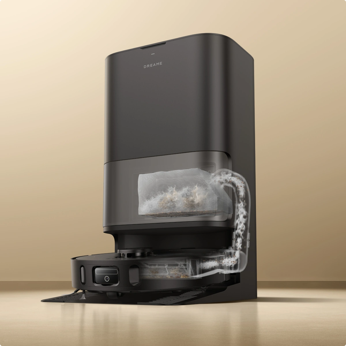 Einfaches und praktisches automatisches Entleeren <br class="d30u_c-small-hide">von Staub