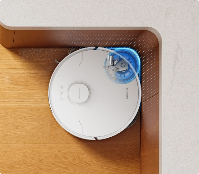 Reinigung um Gegenstände herum