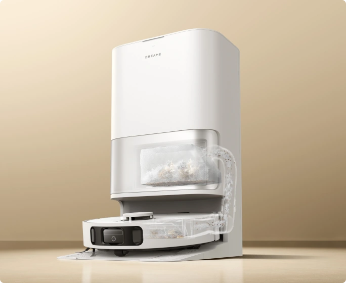 Einfaches und praktisches automatisches Entleeren <br class="d30u_c-small-hide">von Staub