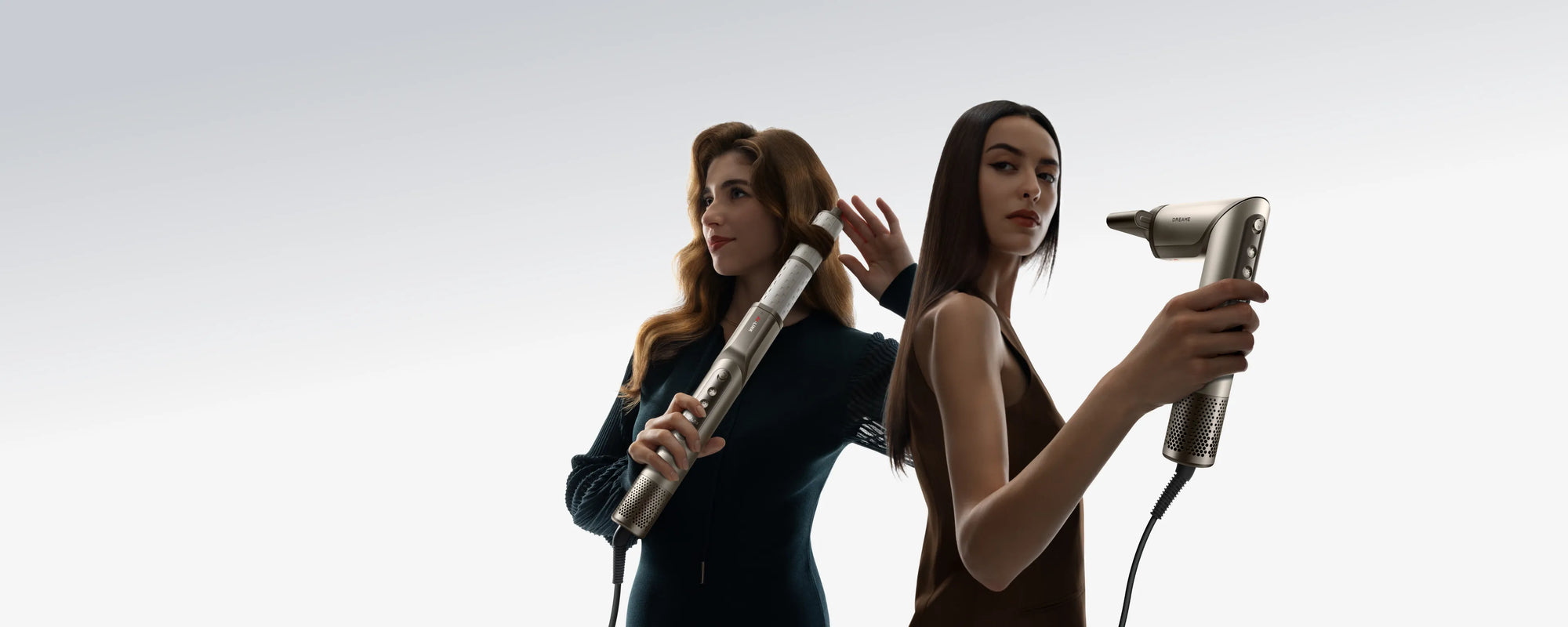 Dreame Dazzle-Haartrockner mit Ionen-Technologie für schnelles, sanftes Styling und glänzendes Haar.
