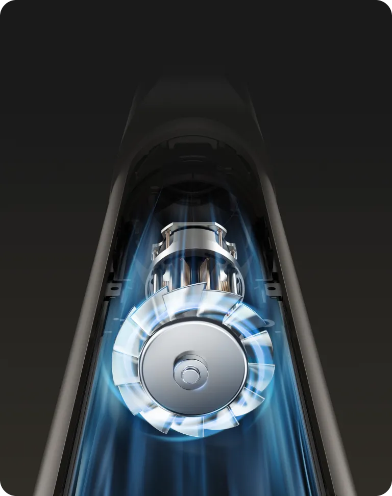 Dreame Dazzle-Haartrockner mit 100.000 U/min Hochgeschwindigkeitsmotor für schnelles Trocknen.