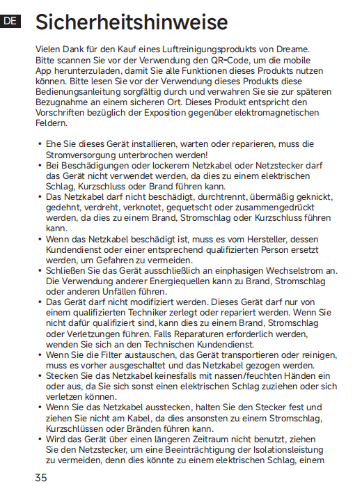 Warn- und Sicherheitshinweise