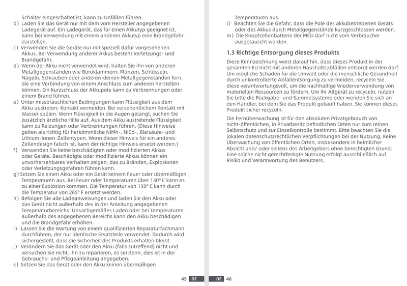 Warn- und Sicherheitshinweise