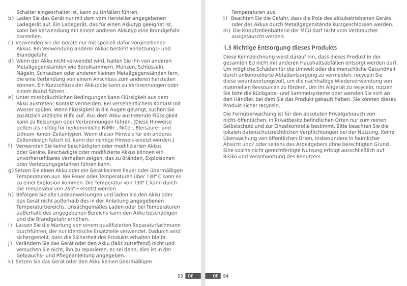 Warn- und Sicherheitshinweise