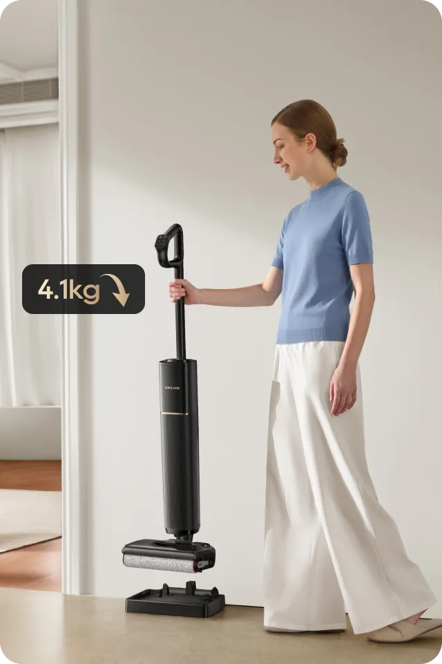 Federleichtes Design mit 4,1 kg