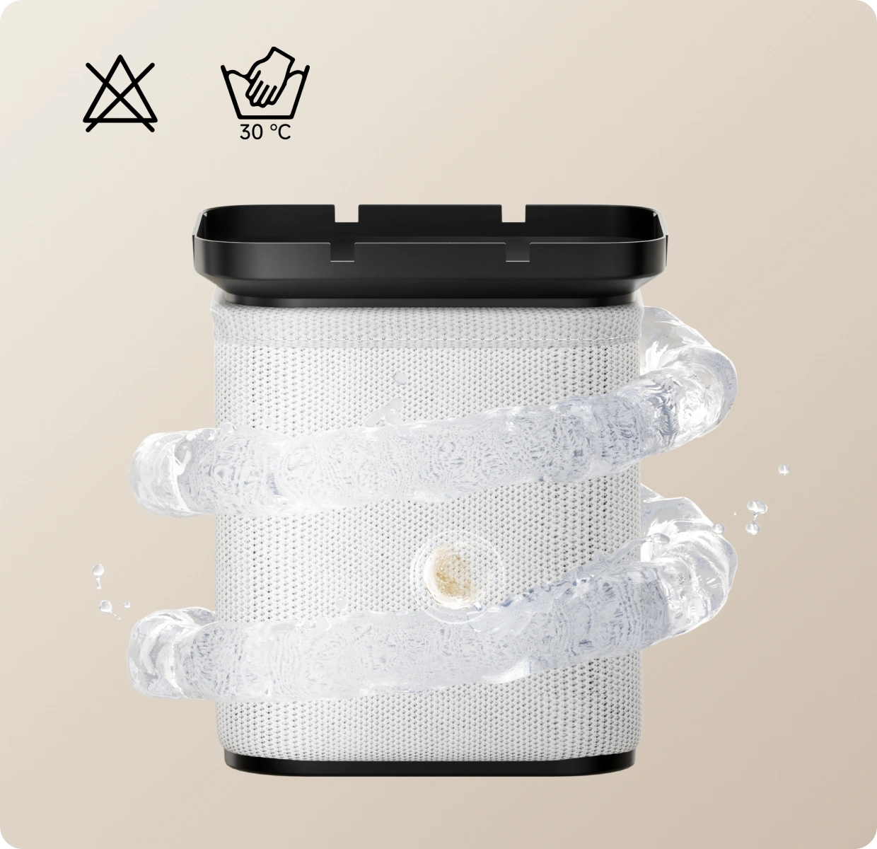 Waschbarer, antibakterieller 3D‑Filter