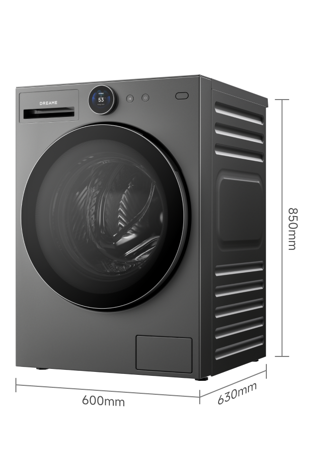 Dreame AI Inverter Washer L9 technische Daten mit Abmessungen Gewicht 11 kg Kapazität und max 1400 U/min