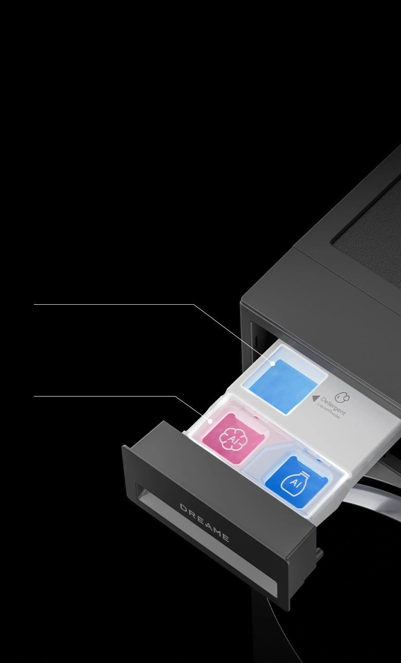 Dreame AI Inverter Washer L9 intelligente Dosierungsschublade mit Selbstreinigung und KI-Präzisionsdosierung