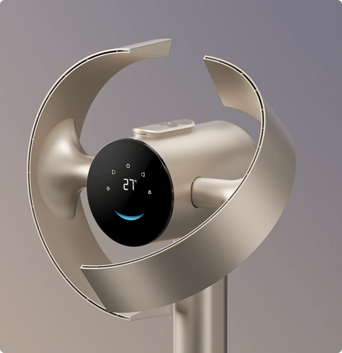 Dreame MF10 Flügelloser Ventilator: geschlossenes flügelloses Design reduziert das Verletzungsrisiko durch unbeabsichtigten Kontakt bei Kindern und Haustieren.