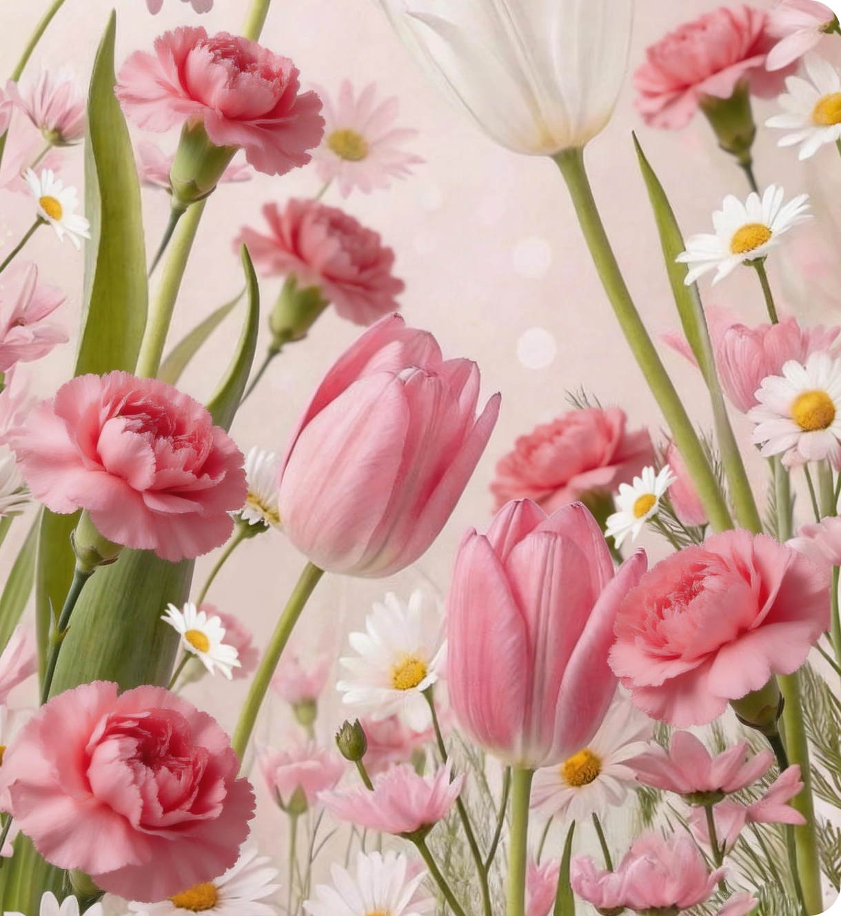 Finden Sie die Blüten, verschenken Sie sie mit Liebe.