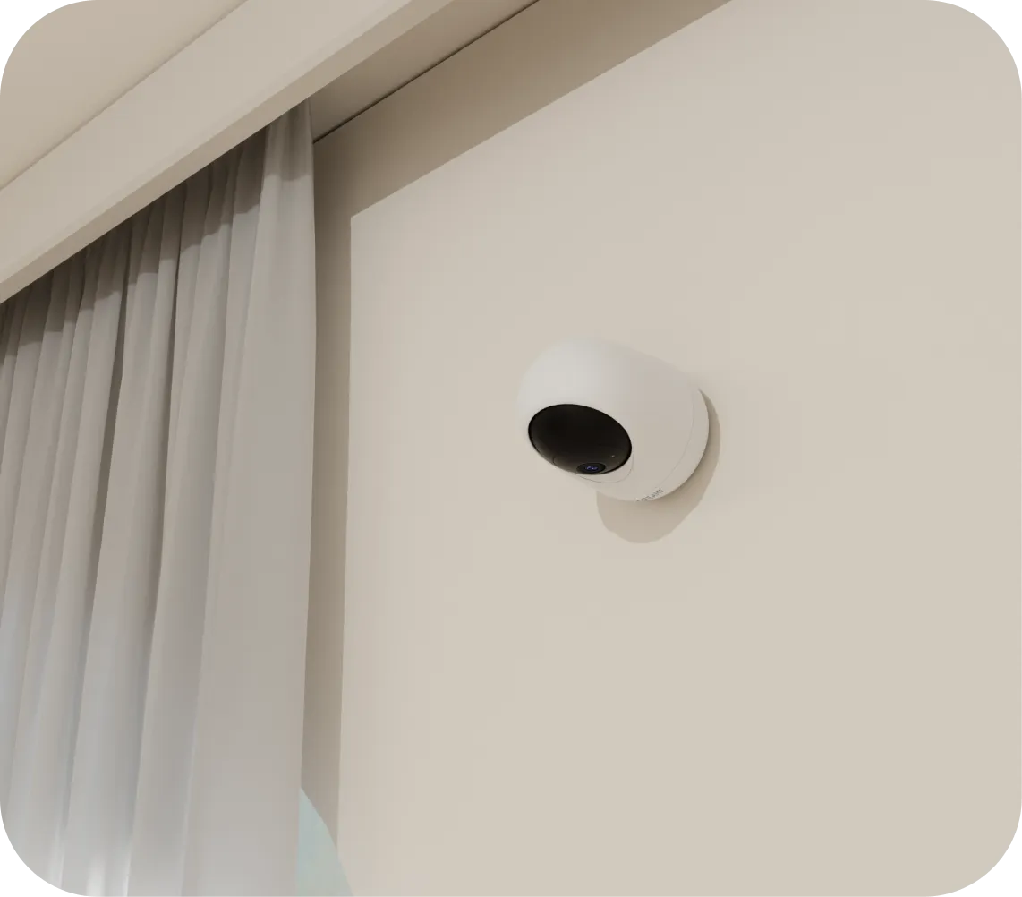 Dreame NAVO Care SE 1 InCam bündig an der Wand für die Wandmontage befestigt
