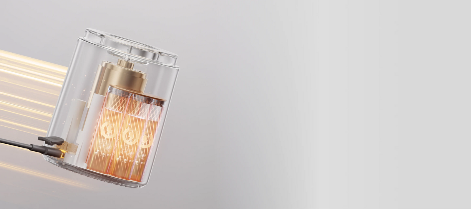 Dreame Portable Blender Schnellladefunktion mit 2000mAh Akku und übersichtlicher Statusanzeige