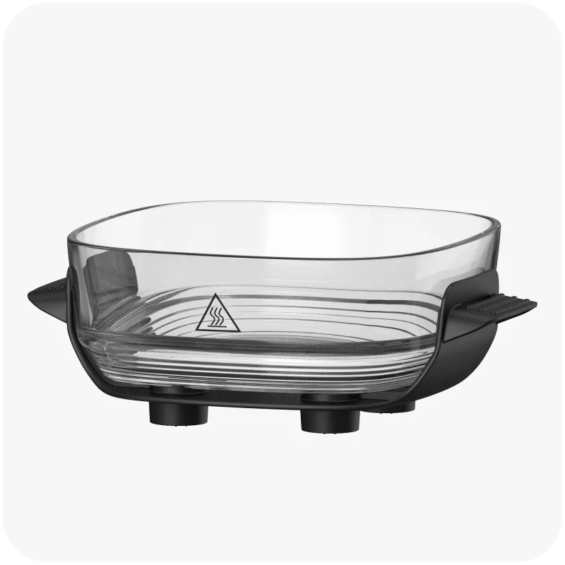 2,5 L Glasbehälter dient als tragbare Lunchbox für gesunde Einzelmahlzeiten.