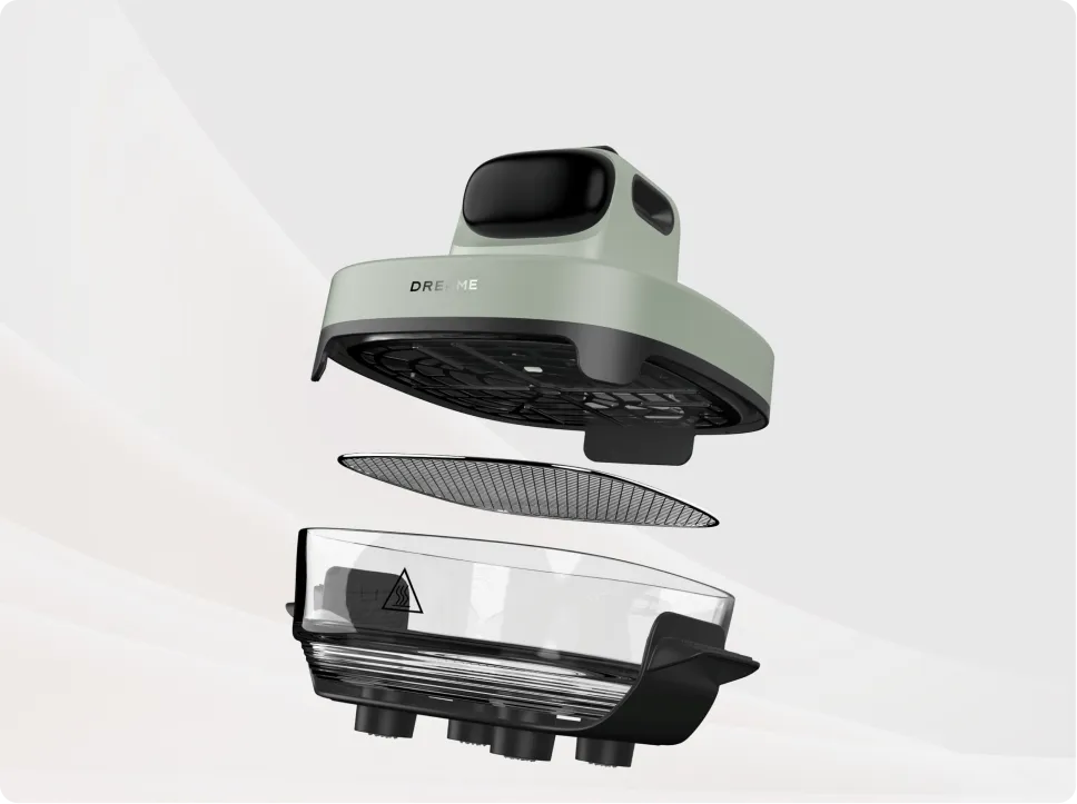 Friteuse à air en verre Dreame Tasti™, bol intérieur résistant à la chaleur pour une cuisson saine et sûre.