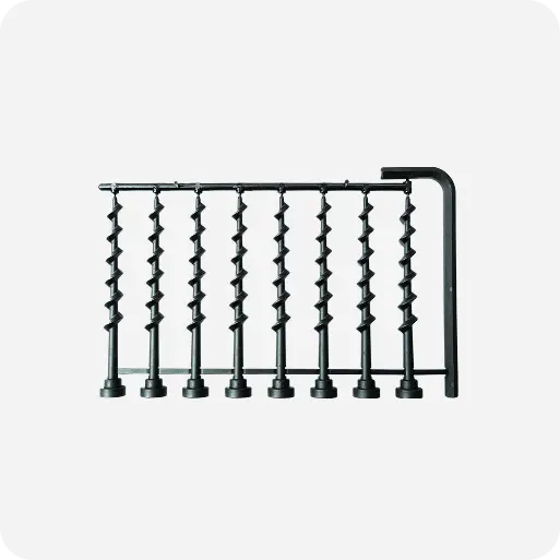 8x Schrauben &amp; 1x Inbusschlüssel