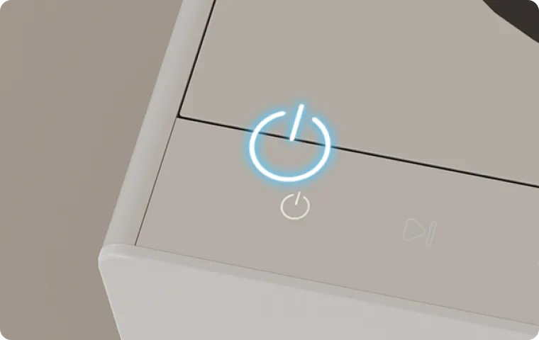 Der Dreame SF-25 verfügt über ein intuitives Touch-Bedienfeld mit Funktionen für Ein/Aus, Reinigung, Pause und Sicherheitsverriegelung.
